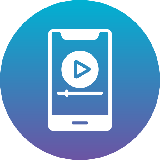 reprodutor de vídeo Generic gradient fill Ícone