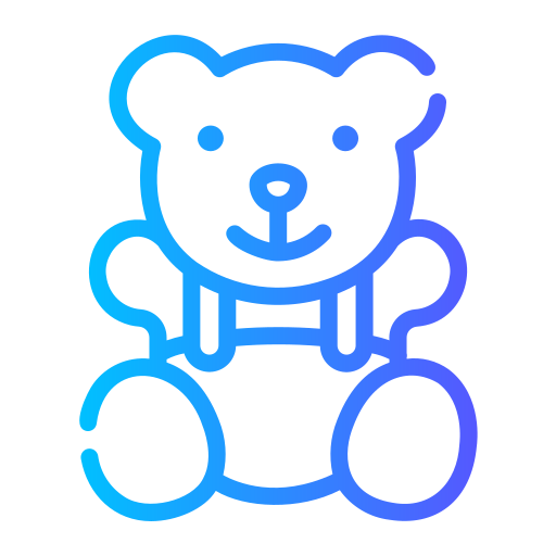 плюшевый медведь Generic Gradient иконка