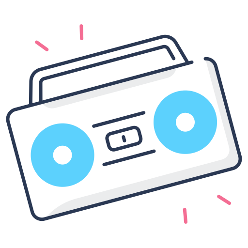boombox Generic color fill icon