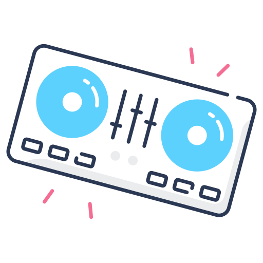 Vinyl Player Generic color fill icon