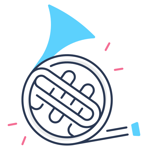 French horn Generic color fill icon