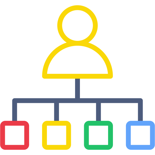 structure d'organisation Generic color outline Icône