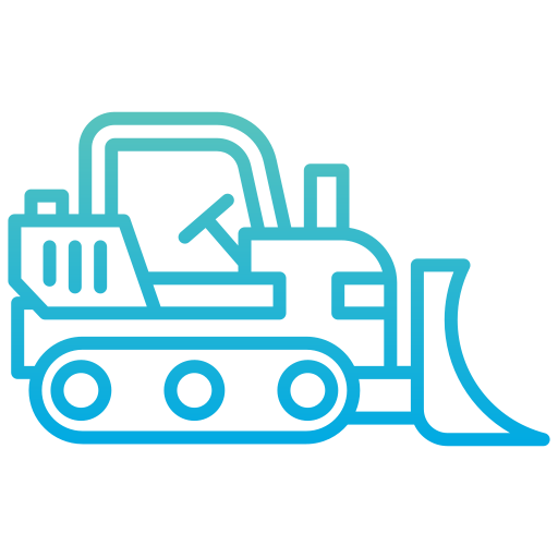 bulldozer Generic gradient outline icon