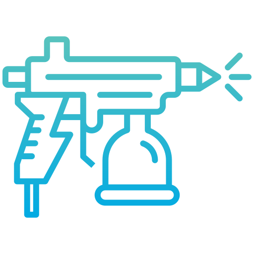 pistolet natryskowy Generic gradient outline ikona