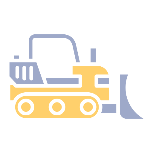 bulldozer Generic color fill icoon