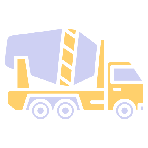 mixer vrachtwagen Generic color fill icoon