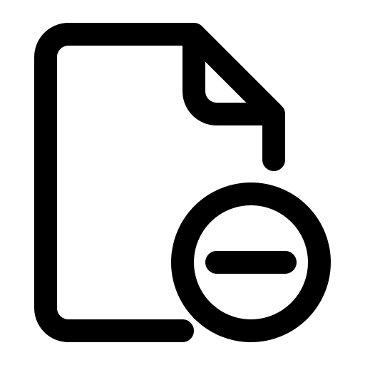 파일을 지우다 Generic black outline icon