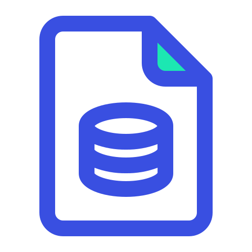 데이터베이스 파일 Generic color lineal-color icon