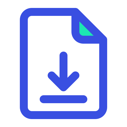 File download Generic color lineal-color icon