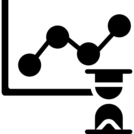 gráfico de linea Kiranshastry Solid icono