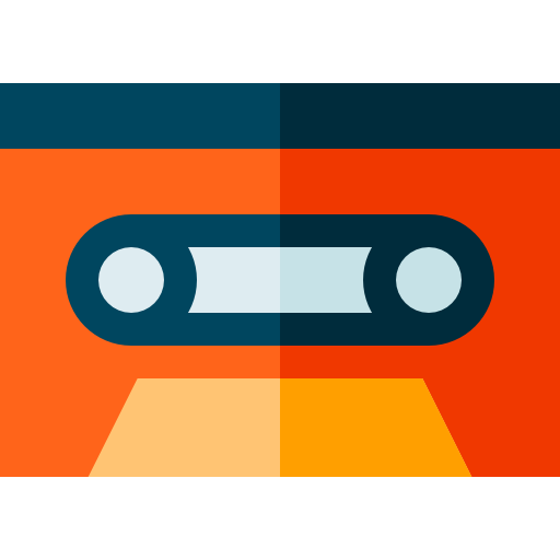 Cassette Basic Straight Flat icon