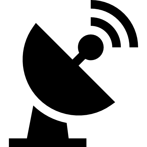 satélite Basic Straight Filled icono