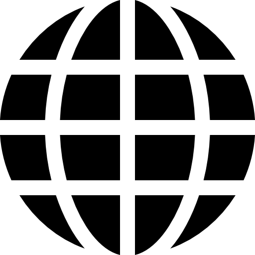 global Basic Straight Filled Icône