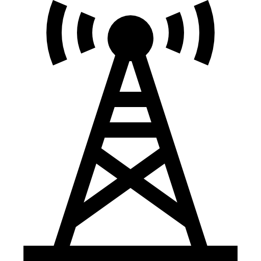 antena Basic Straight Filled icono