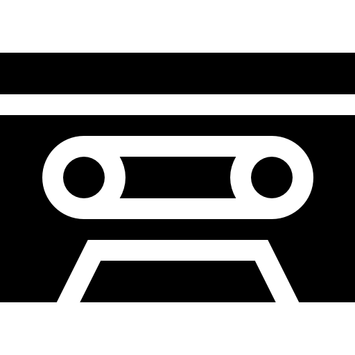 casete Basic Straight Filled icono