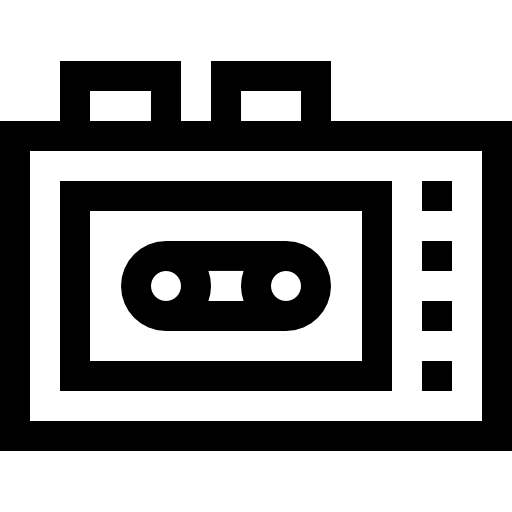 レコーダー Basic Straight Lineal icon