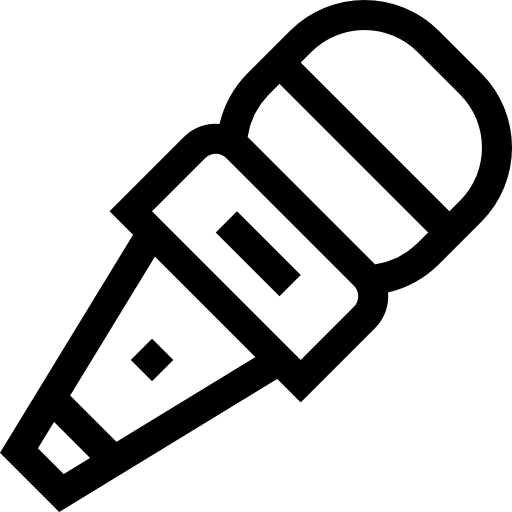 마이크로폰 Basic Straight Lineal icon