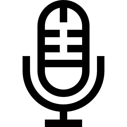 マイクロフォン Basic Straight Lineal icon