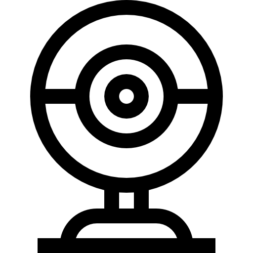 웹캠 Basic Straight Lineal icon