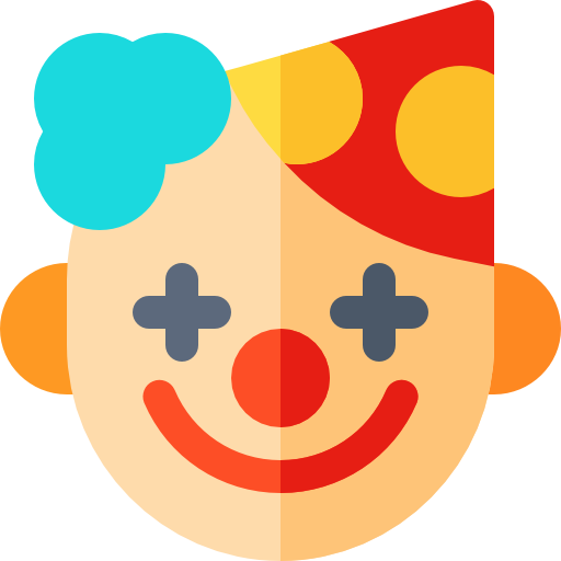 payaso Basic Rounded Flat icono