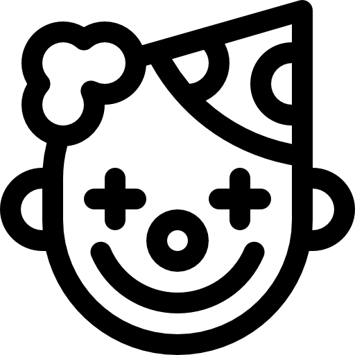 błazen Basic Rounded Lineal ikona