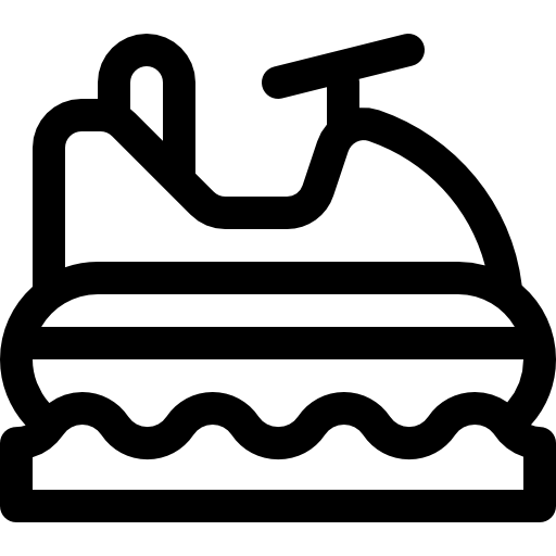 ジェットスキー Basic Rounded Lineal icon