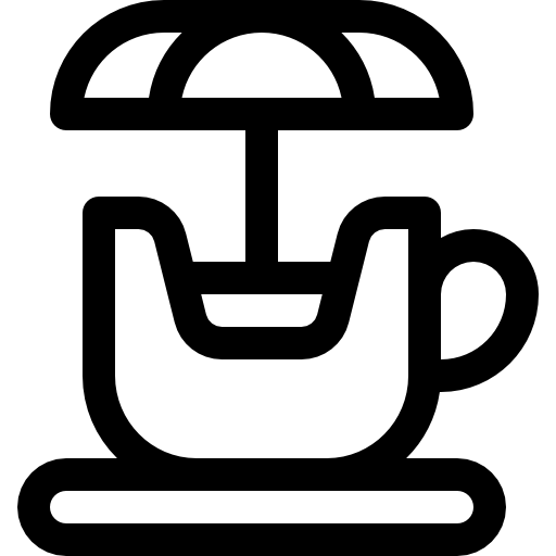 회전하는 찻잔 Basic Rounded Lineal icon