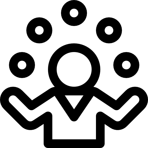 Жонглер Basic Rounded Lineal иконка