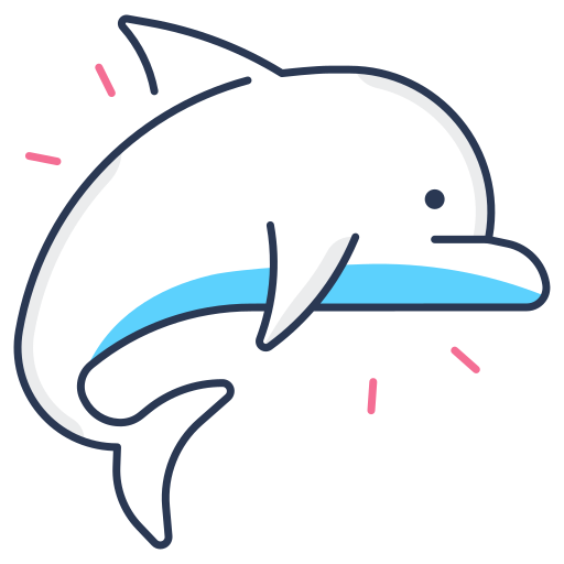 Дельфин Generic color fill иконка
