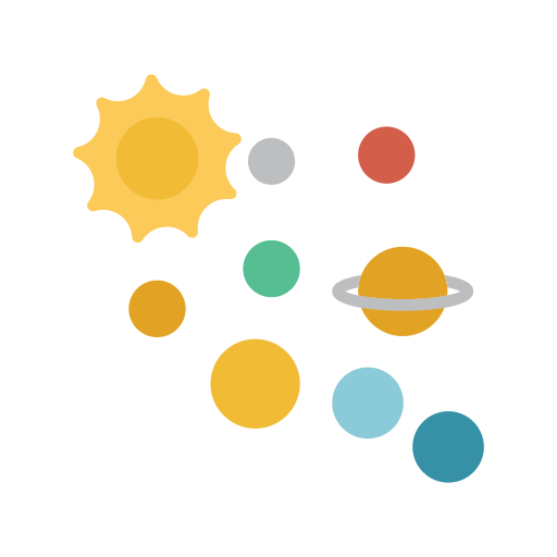 sistema solare Generic Flat icona