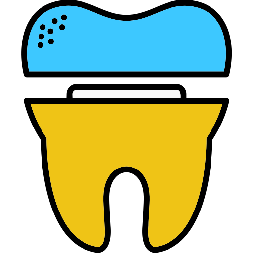 korona dentystyczna Generic color lineal-color ikona
