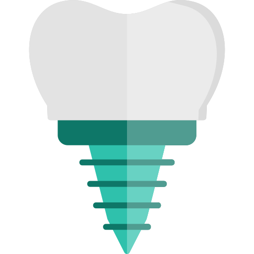 Dental implant Generic color fill icon
