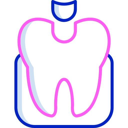 Dental filling Generic color fill icon