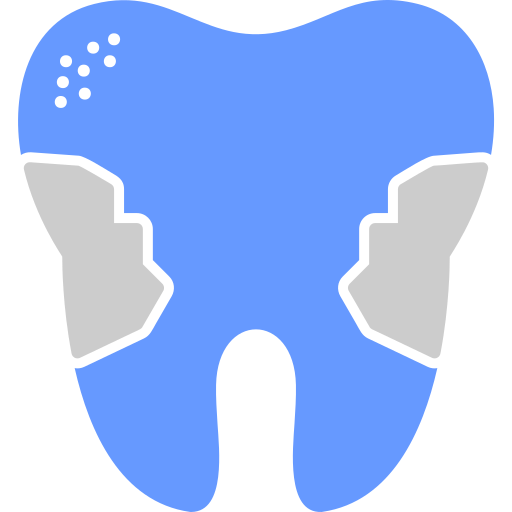 denti Generic color fill icona