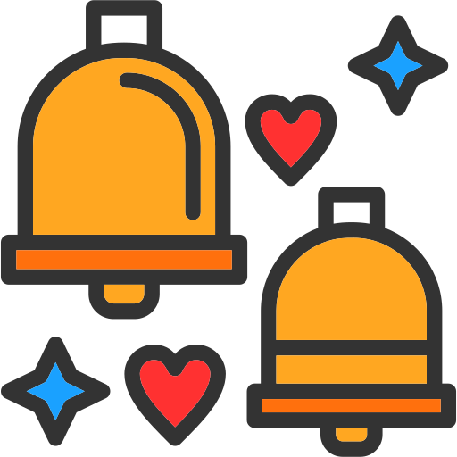 Wedding Bells Generic Outline Color icon