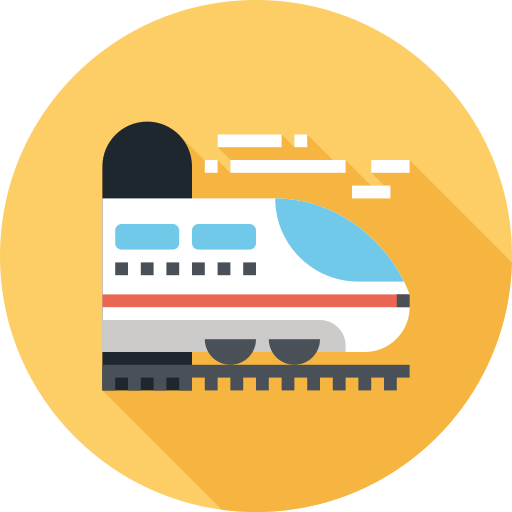 train Generic color fill icon