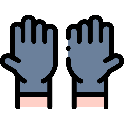 handschuh Detailed Rounded Lineal color icon