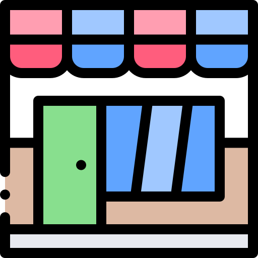 理髪店 Detailed Rounded Lineal color icon