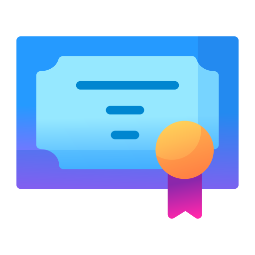 certificado Generic Flat Gradient icono