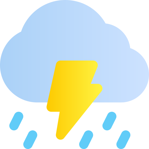 Thunderstorm Generic gradient fill icon