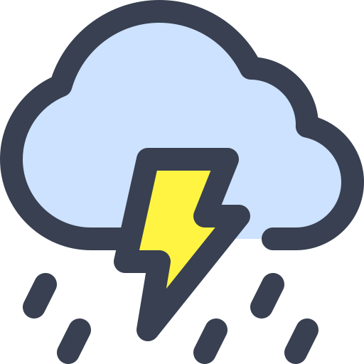 Thunderstorm Generic color lineal-color icon