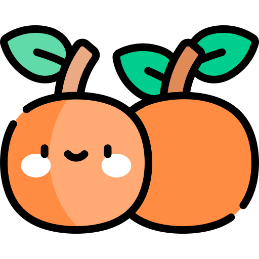Tangerines Kawaii Lineal color icon