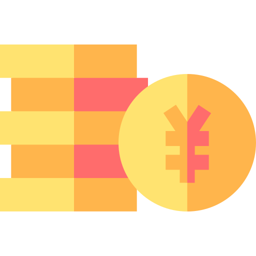 중국 동전 Basic Straight Flat icon