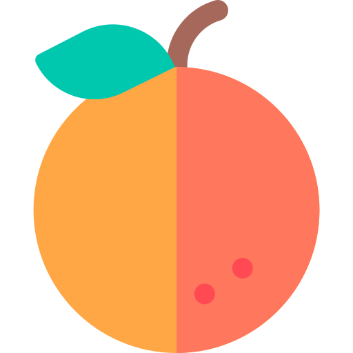 оранжевый Basic Rounded Flat иконка