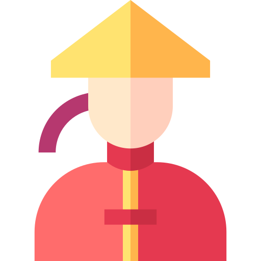 chinesisch Basic Straight Flat icon
