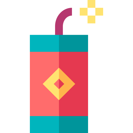 Firecracker Basic Straight Flat icon