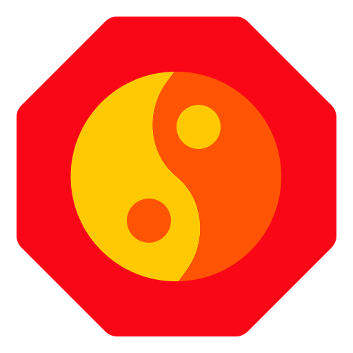 symbole yin yang Generic Flat Icône