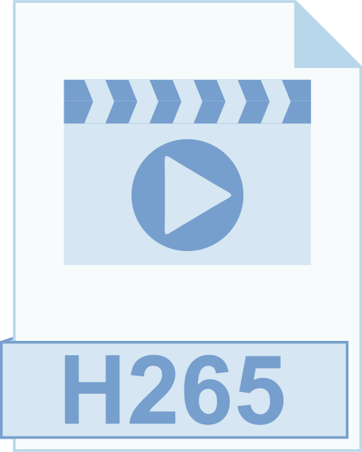 h265 Generic color fill icono