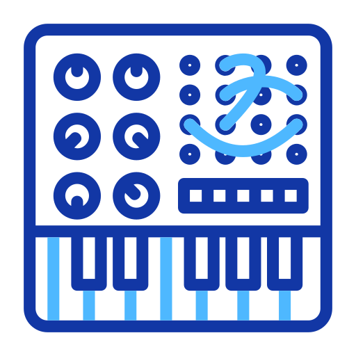 kontroler muzyki Generic color outline ikona