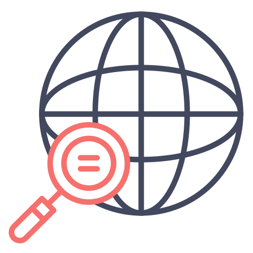 글로벌 검색 Generic color outline icon
